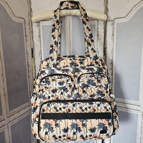 lug Handbags - Lug Palm Sunset Puddle Jumper Tote - Retro Gem!!